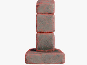 Broken column 3D Model