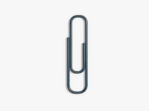 Paper clip Model 3D