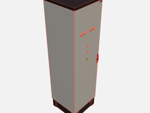 Electric control cabinet 3D 模型