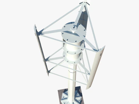 Vertical wind turbine 3D Model