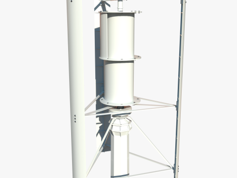 Vertical wind turbine Modelo 3D