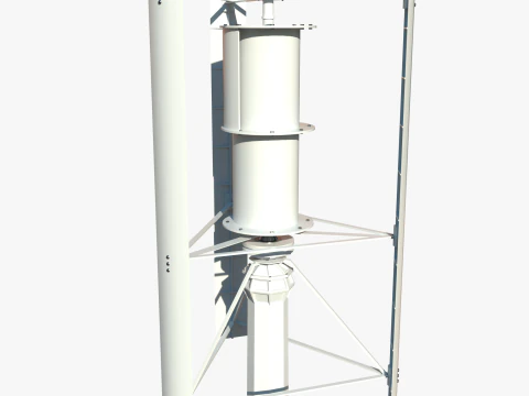 Vertical wind turbine 3D Model
