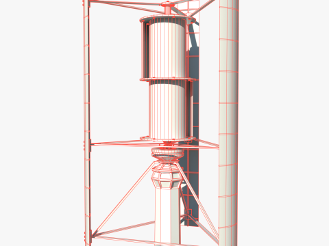 Vertical wind turbine Modelo 3D