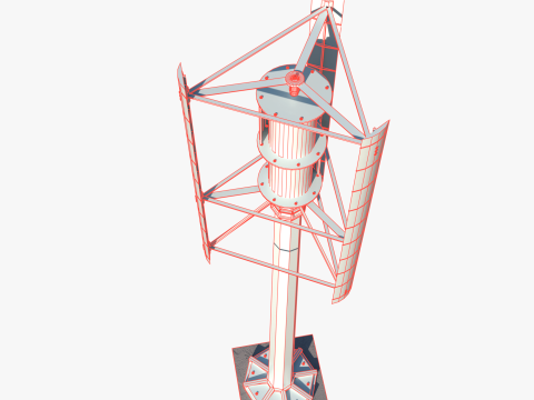 Vertical wind turbine Modelo 3D