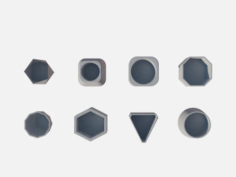 Zementtopf 3D Modell