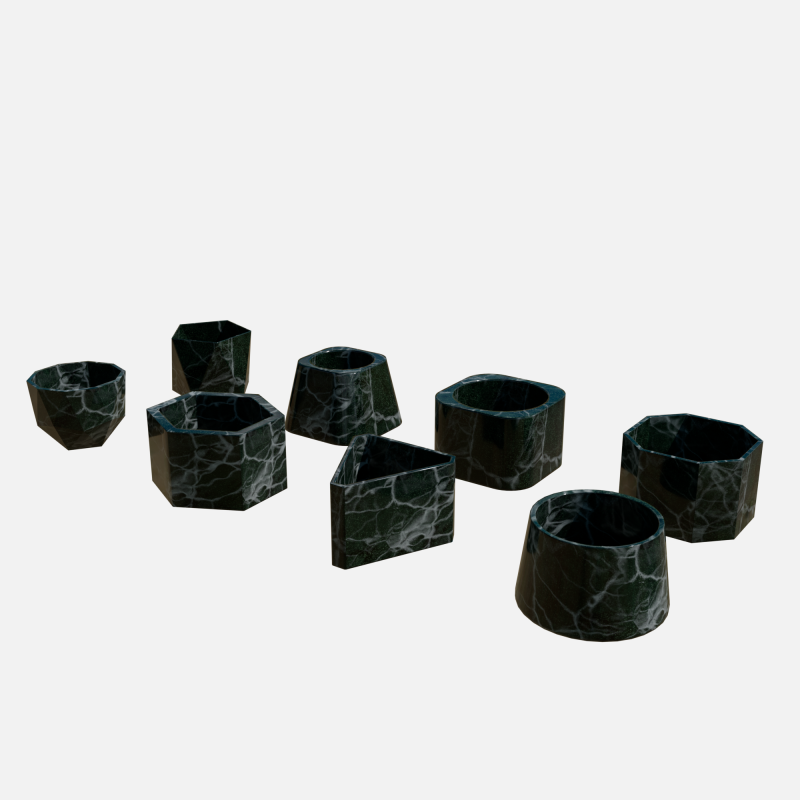 Cement Marble pot 3D Модель .c4d .max .obj .3ds .fbx .stl .blend
