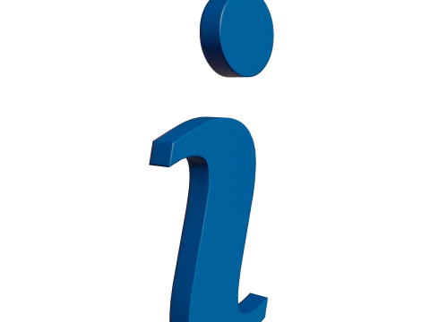 Znak informacyjny Model 3D