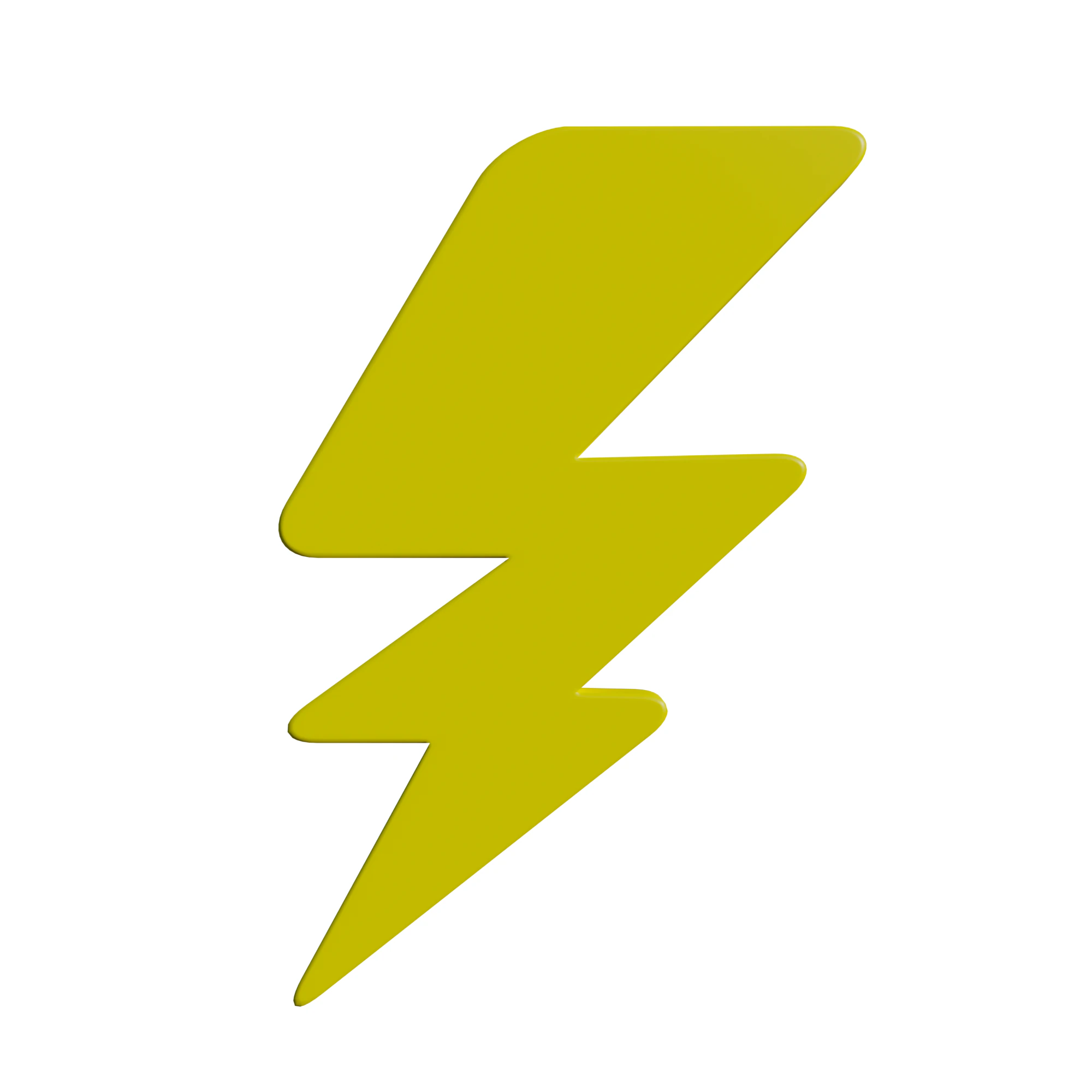 Electricity symbol 3D Model .c4d .max .obj .3ds .fbx .stl .blend 