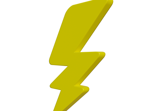 Electricity symbol 3D Model