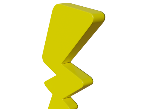 Electricity symbol 3D Model