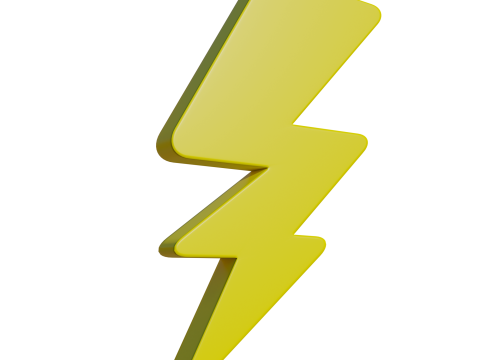 Electricity symbol 3D Model