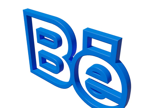 Behance symbol 3D Model