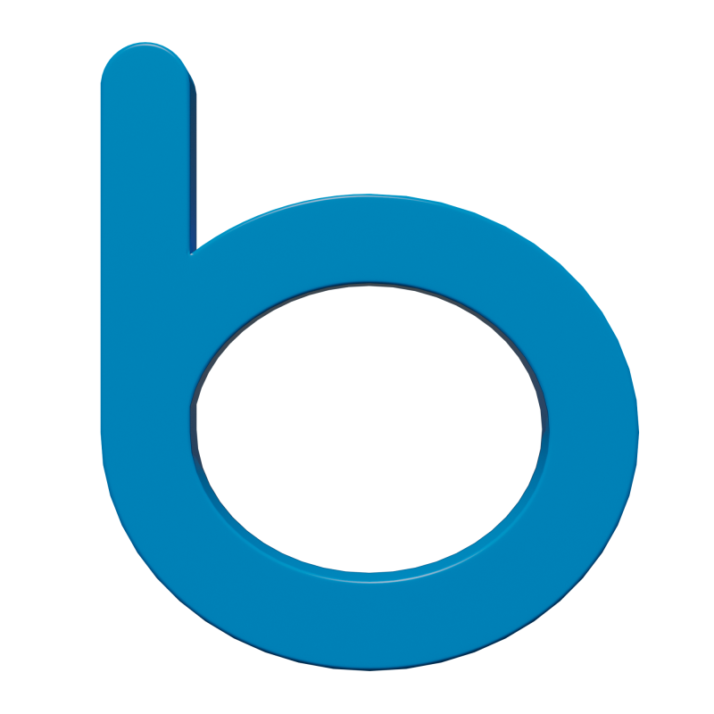 Bing symbol 3D Model .c4d .max .obj .3ds .fbx .stl .blend