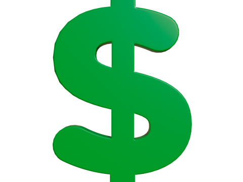 Dollar symbol 3D Model