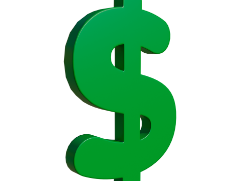 Dollar symbol 3D Model