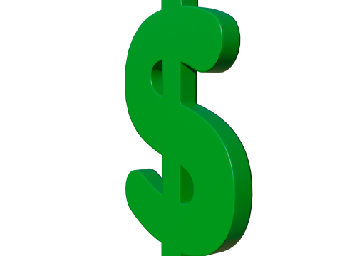 Dollar symbol 3D Model