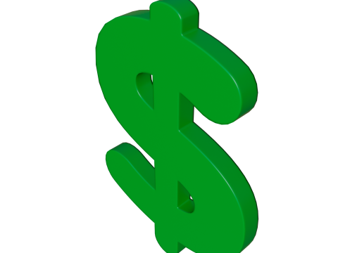 Dollar symbol 3D Model