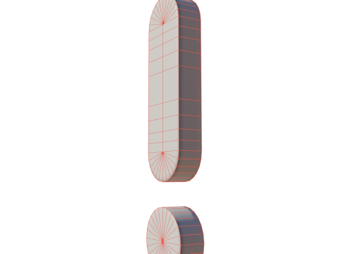 Exclamation mark 3D मॉडल