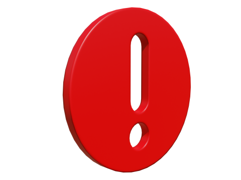 Exclamation mark version 2 3D Model