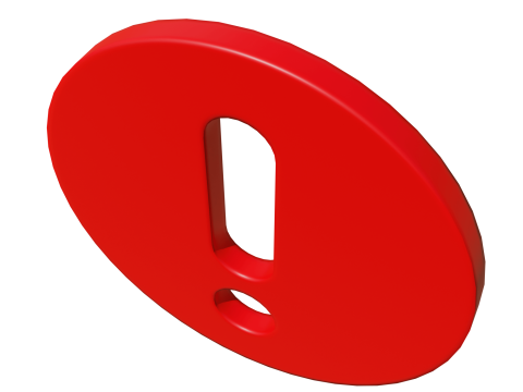 Exclamation mark version 2 3D Model