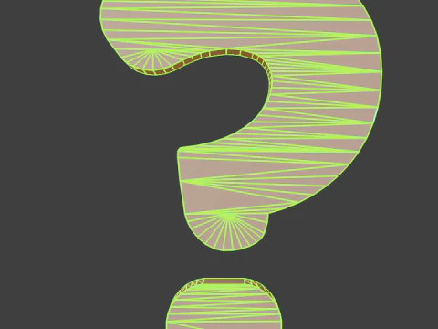 Question symbol White 3D Model