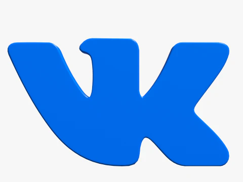 VK VKontakte logo 3D Model