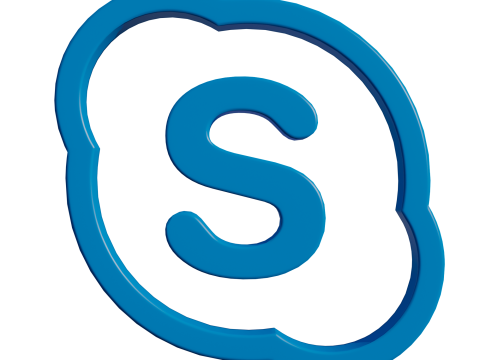 Skype logo 3D Модель
