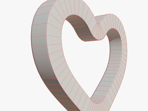 Love heart symbol 3Dモデル