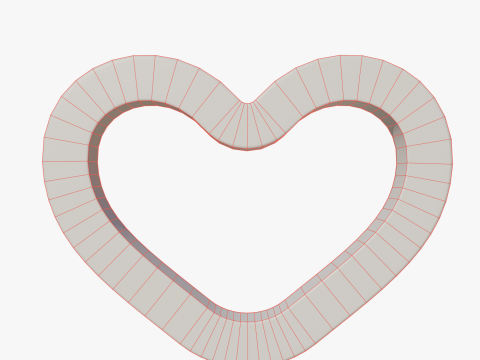 Love heart symbol 3Dモデル