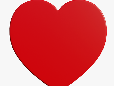 Love heart symbol 2 3D Модель
