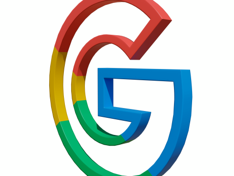 Google multicolor symbol 3Dモデル