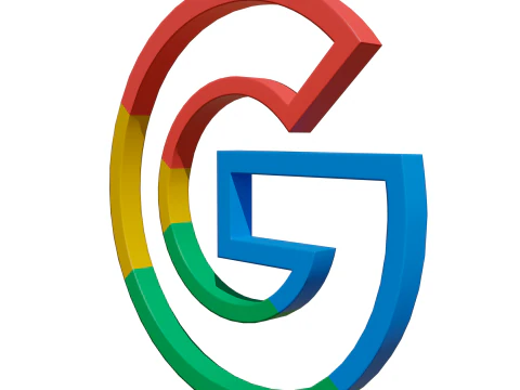 Google multicolor symbol 3D Model