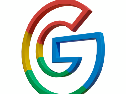 Google multicolor symbol 3Dモデル
