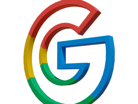 Google multicolor symbol 3D Model