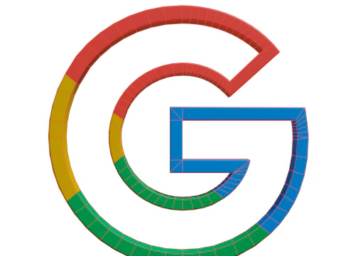 Google multicolor symbol 3D Model