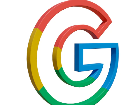 Google multicolor symbol 3D Model