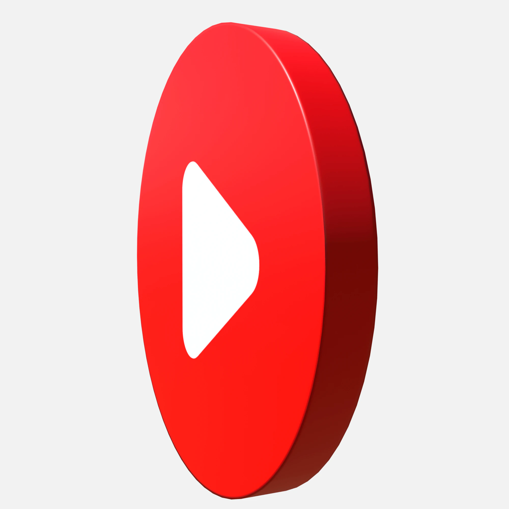 Youtube logosu &ccedil;emberi 3D Model .c4d .max .obj .3ds .fbx .stl .blend 