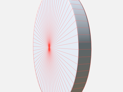 Youtube logo circle Modello 3D