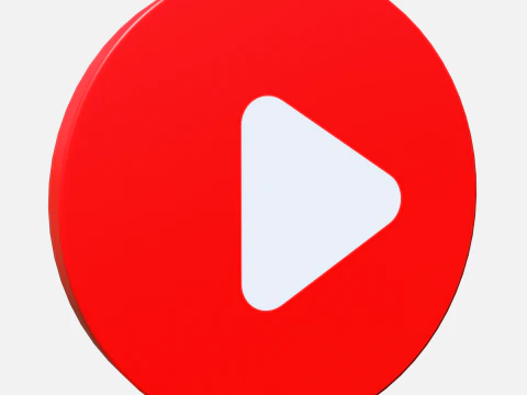 Youtube logosu &ccedil;emberi 3D Model