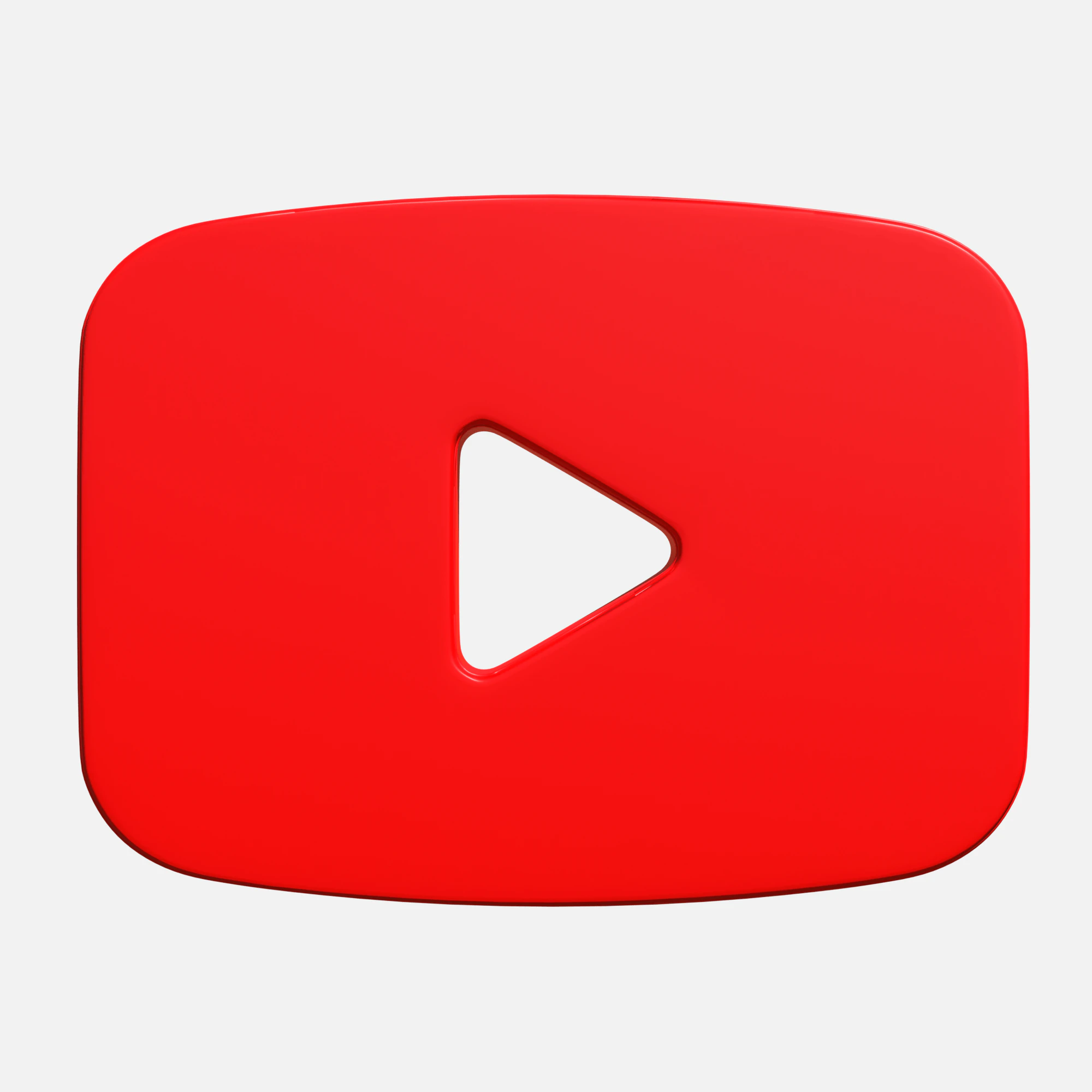 Youtube logo rectangle 3D Model .c4d .max .obj .3ds .fbx .stl .blend 