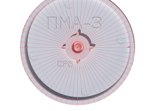 Mine PMA-3 3D Model
