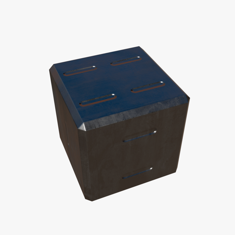 Metal dice Modelo 3D .c4d .max .obj .3ds .fbx .stl .blend