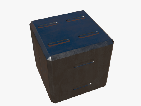 Metal dice 3D Model