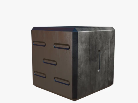 Metal dice 3D Model