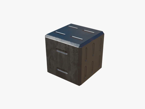 Metal dice 3D Model