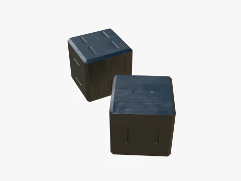 Metal dice 3D Model