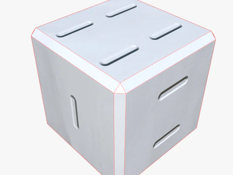 Metal dice 3D Model