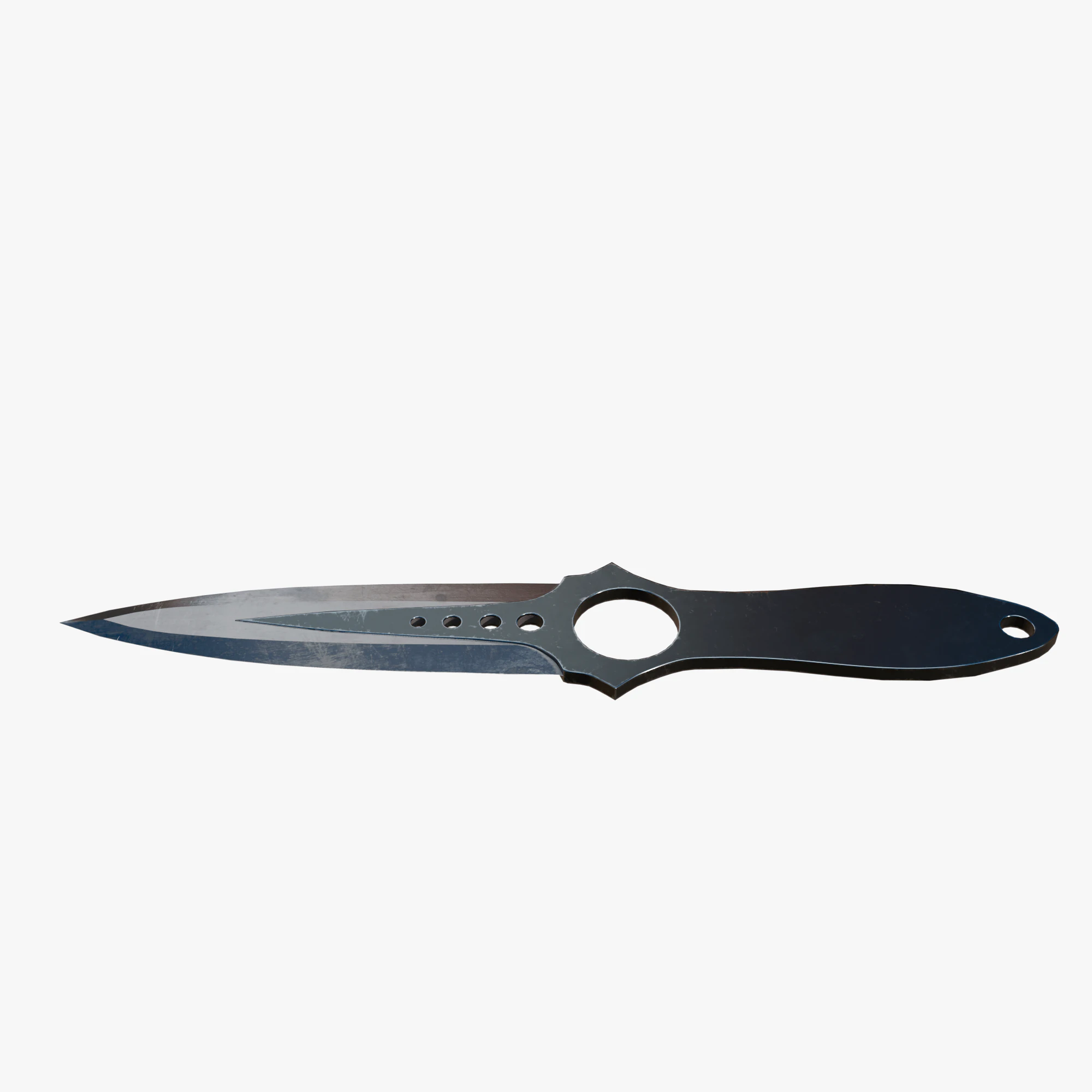 Throwing knife 3D Model .c4d .max .obj .3ds .fbx .stl .blend
