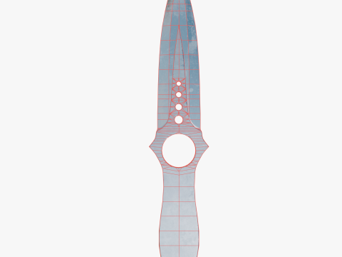 Throwing knife 3D मॉडल