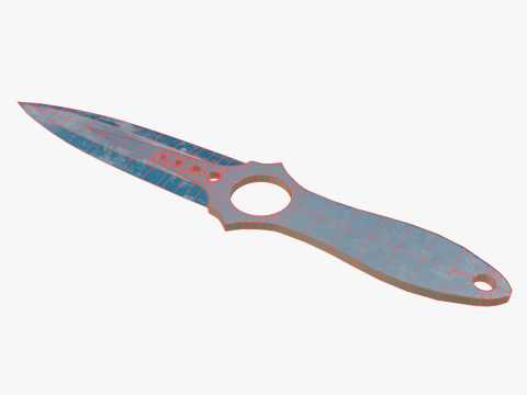 Throwing knife 3D मॉडल